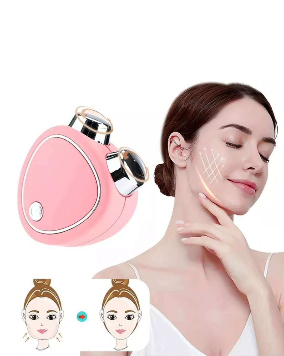 Masajeador Facial de Microcorrientes — Lifting y Glow en Minutos